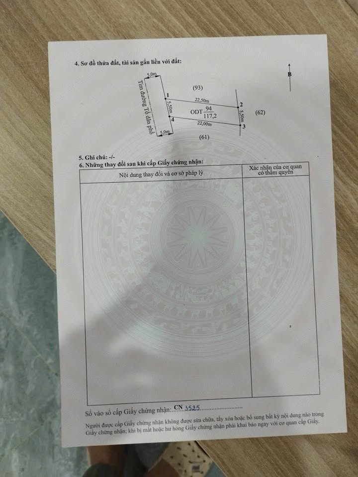 Đất nền Hoà Nghĩa Dương Kinh 117.2m² - Sổ đỏ chính chủ, đường ô tô!