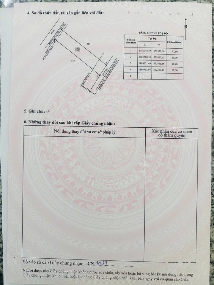 Đất nền Thạnh Hóa, Long An 1953m² - Sổ đỏ chính chủ 1.4 tỷ