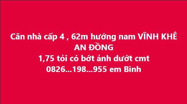 Bán đất tặng nhà cấp 4 An Dương, Hải Phòng - 62m² - Giá 1.75 tỷ