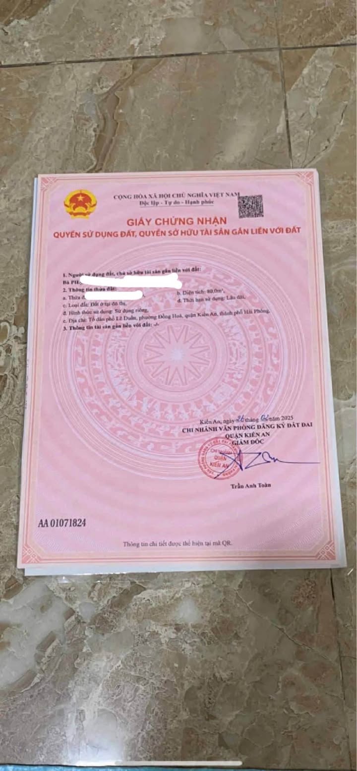 Bán Đất 80m² Đường Hoa Khê Kéo Dài, Hải Phòng - Sổ Đỏ Chính Chủ