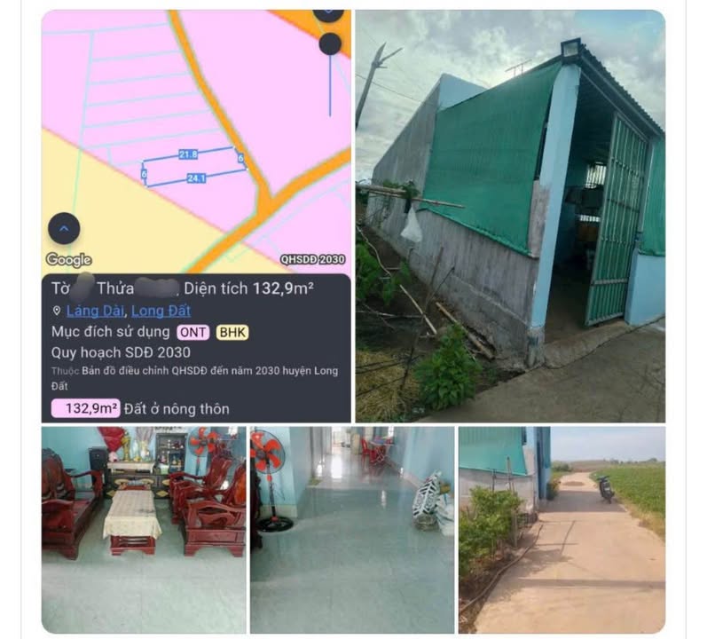 Nhà Láng Dài, Long Đất 144m² - Giá Tốt Hiếm Có Chỉ 750 Triệu!