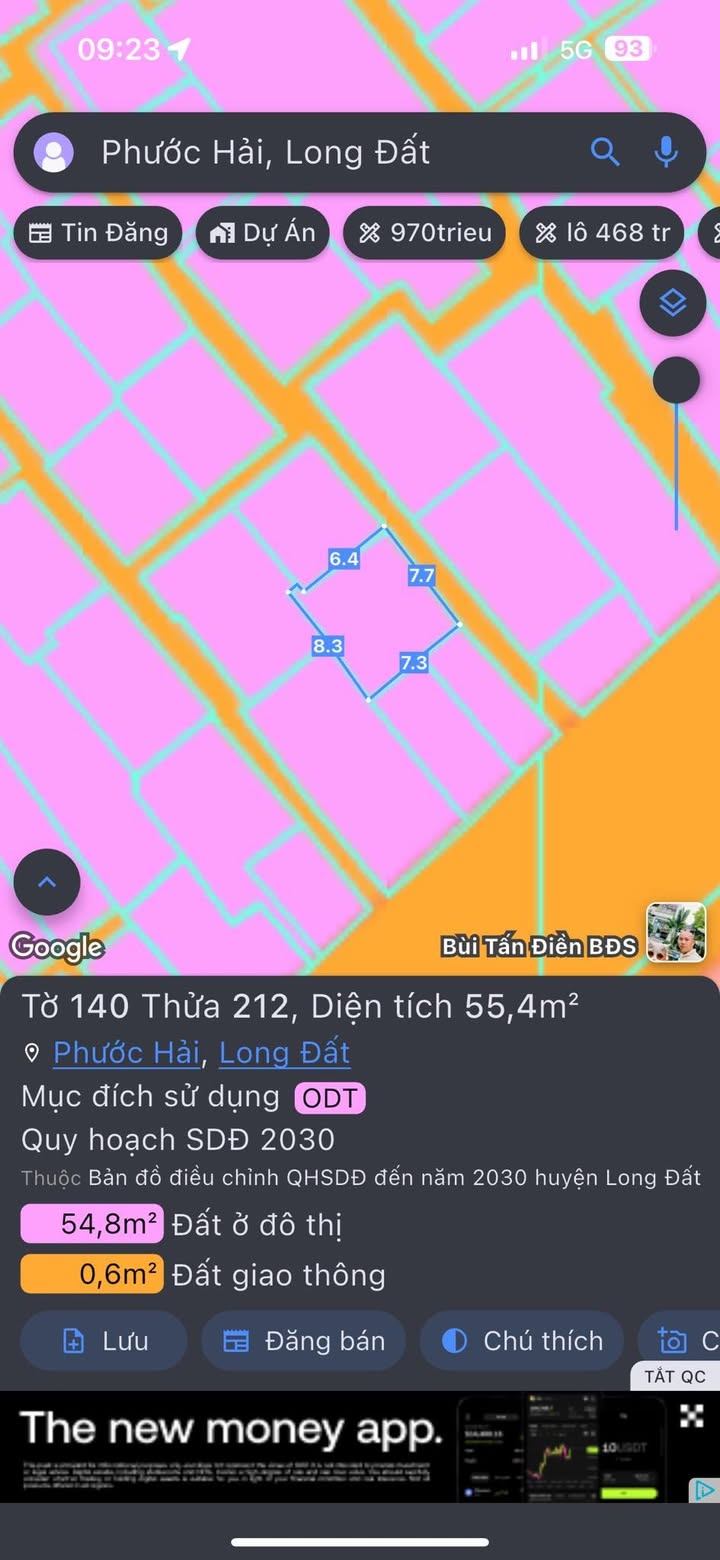 Đất Nền Phước Hải Vũng Tàu 55m² - Sổ Đỏ Sẵn Sàng, Gần Bờ Kè
