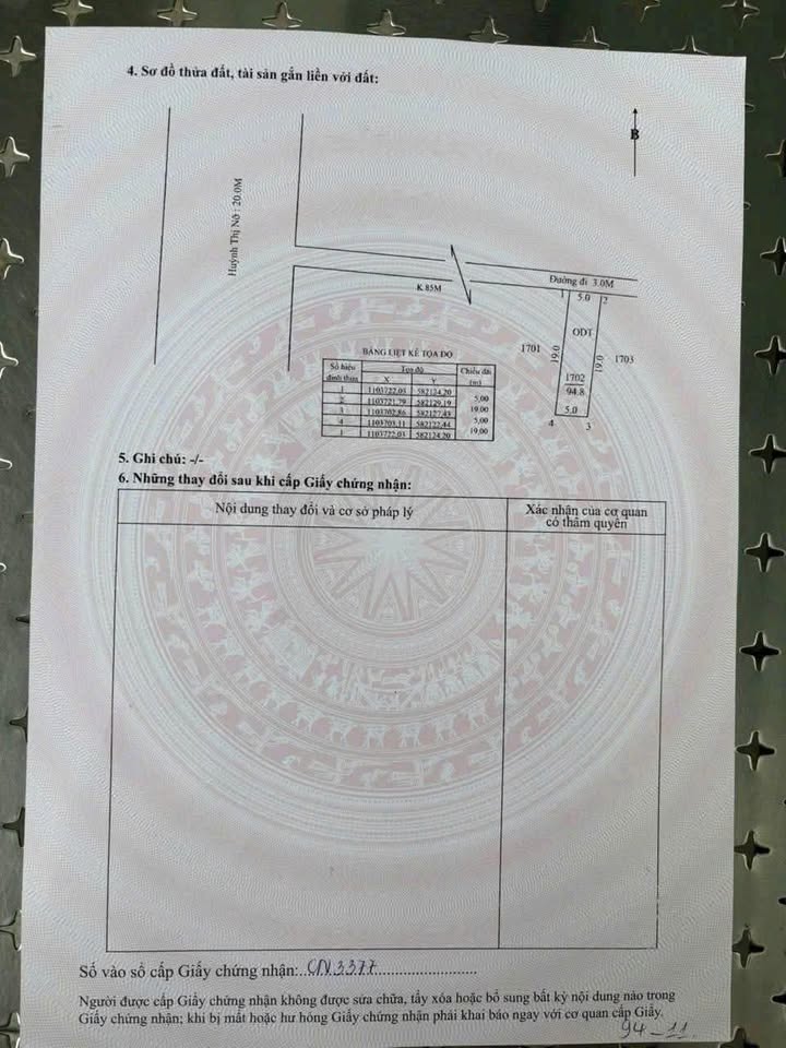 Bán Nền Thổ Cư Cần Thơ 94.8m² - Gần KDC Quân Đội, TT Cái Răng