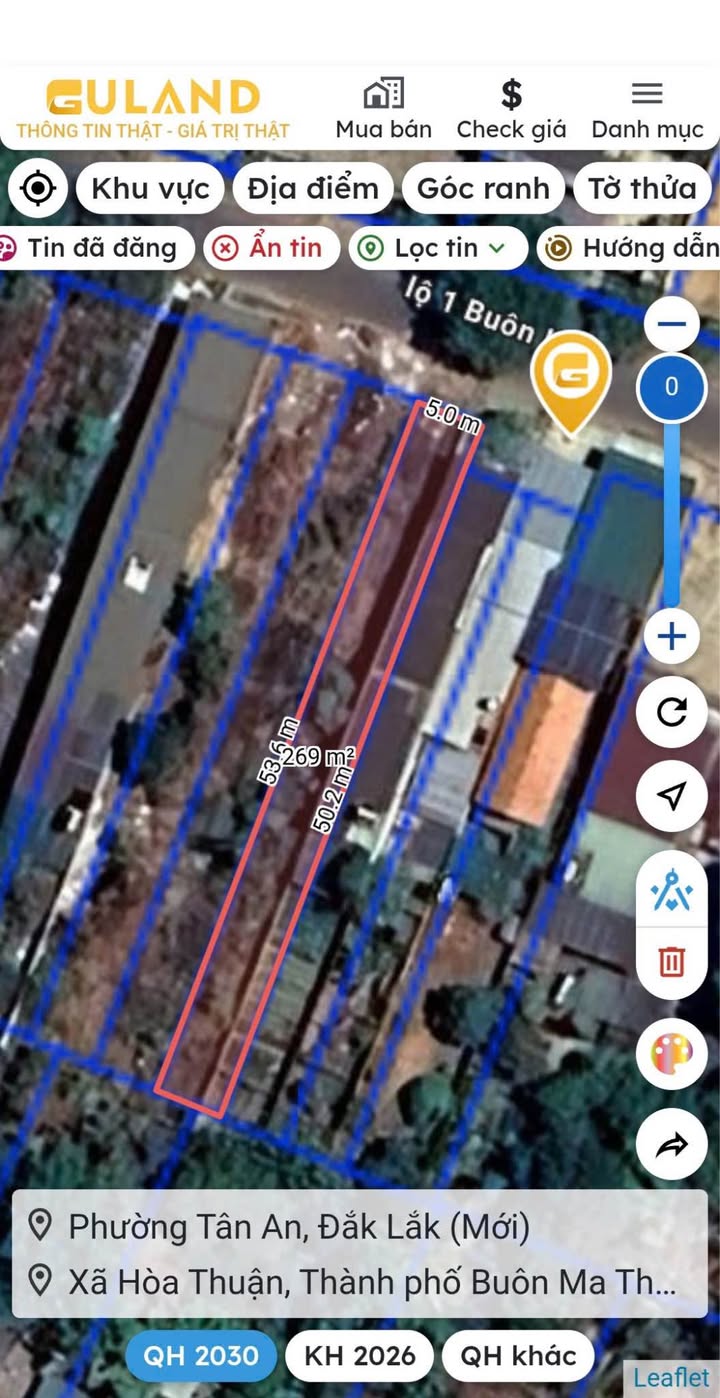 Đất nền Buôn Ky, BMT 265m² - Mặt tiền kinh doanh đắc địa!