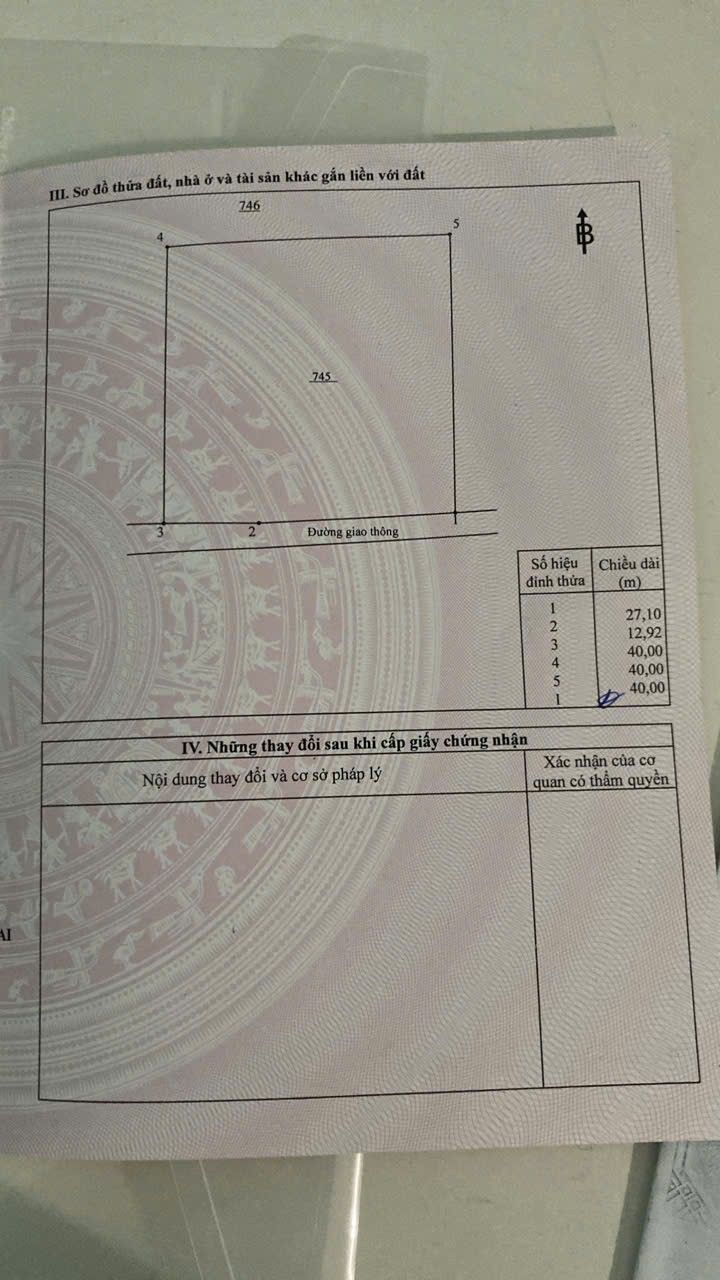 Đất nền Tân An, Vĩnh Cửu 1600m² - Sổ đỏ chính chủ