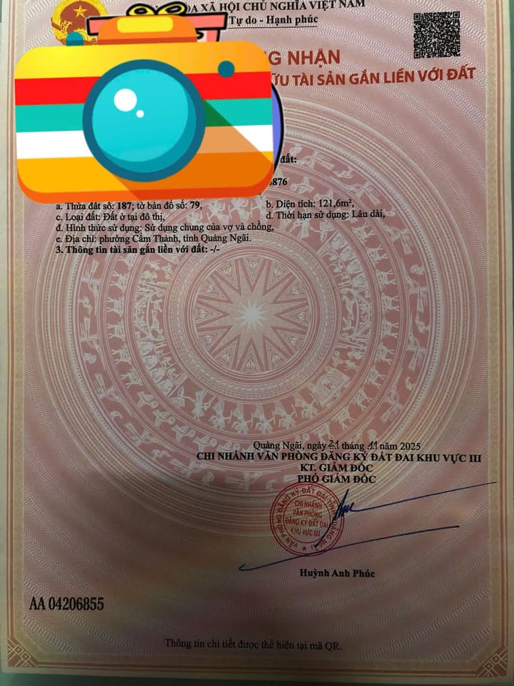 Đất nền TP Quảng Ngãi 121.6m² - Sổ đỏ chính chủ, xây dựng tự do!