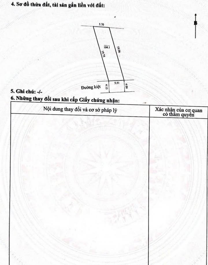 Đất nền Bùi Thị Xuân Huế 104.1m² - Sổ hồng chính chủ