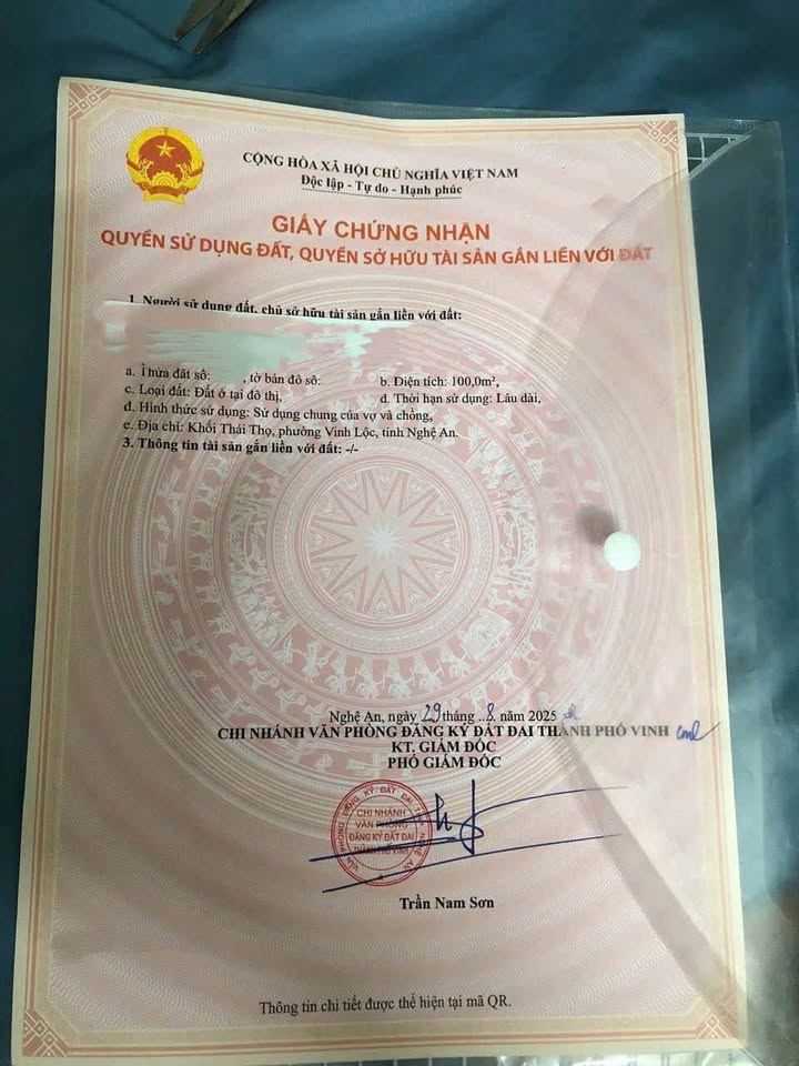 Đất Lô Góc 2 Mặt Tiền 100m² Nghi Thái, Vinh - Sổ Đỏ Sẵn Sàng