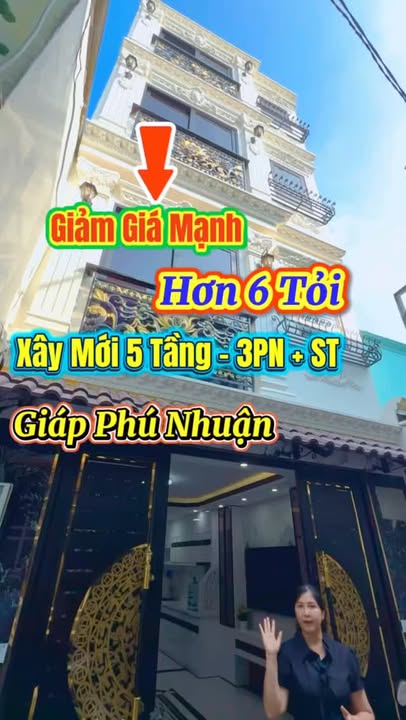 Nhà Phố Gò Vấp 4x9m - 1 Trệt 3 Lầu - Giá 6.9 Tỷ - Giáp Phú Nhuận