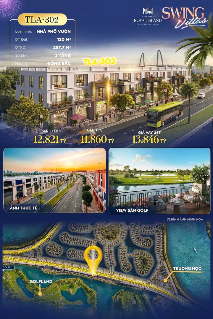 Shophouse Thủy Nguyên 120m² từ 11.8 Tỷ - Vị trí vàng, đầu tư sinh lời!