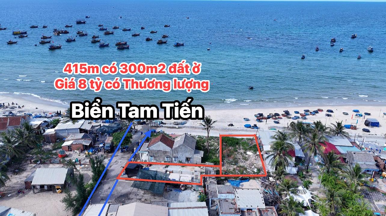Đất nền Tam Tiến, Quảng Nam 415m² - Sổ đỏ chính chủ, View biển