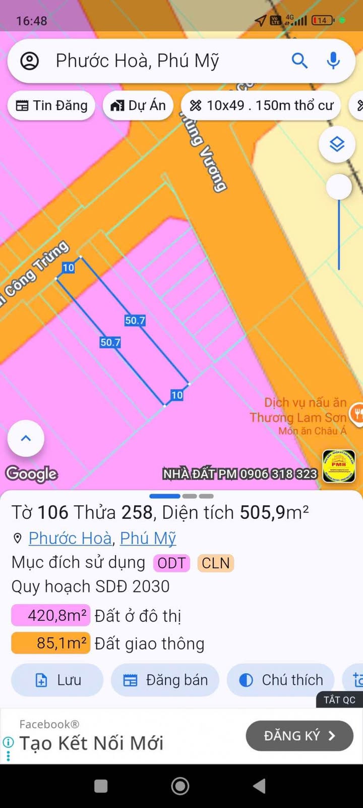 Đất nền Phường Phước Trung, Bà Rịa 100m² - Đường to ô tô, giá tốt!