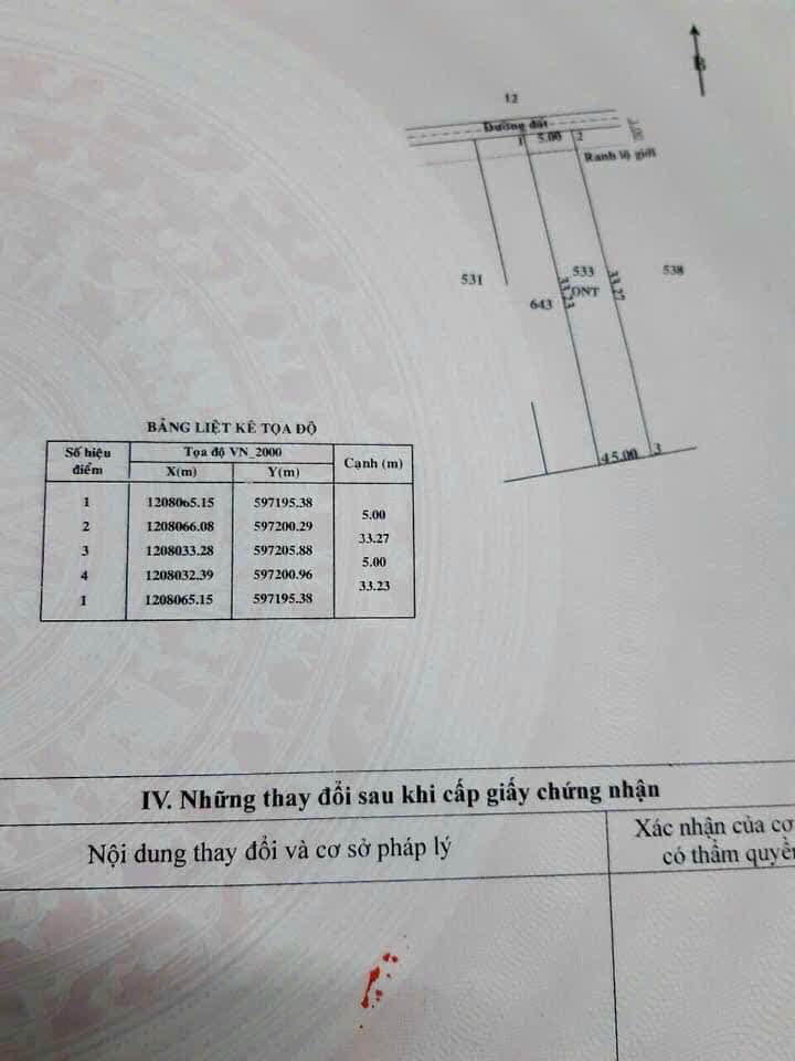 Đất nền Củ Chi 165m² giá 2.25 tỷ - Đất thổ cư 100%