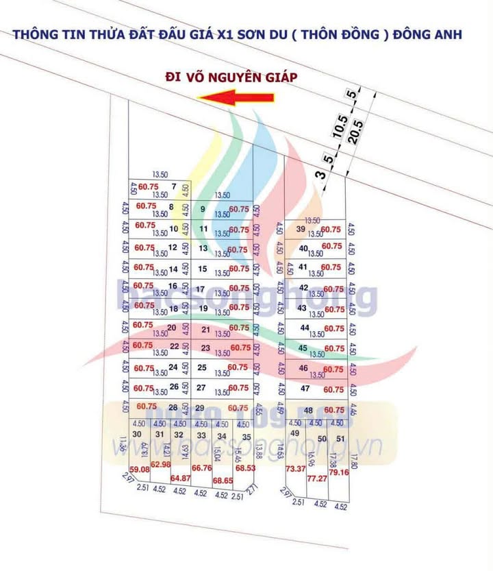 Đất nền Nguyên Khê, Đông Anh 60.8m² - Tiềm năng tăng giá vượt trội!