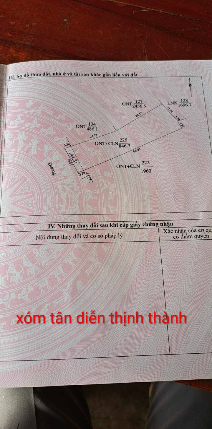 Đất nền Thạch Thành 847m² - Sổ đỏ sẵn, giá 3 tỷ - Đầu tư sinh lời