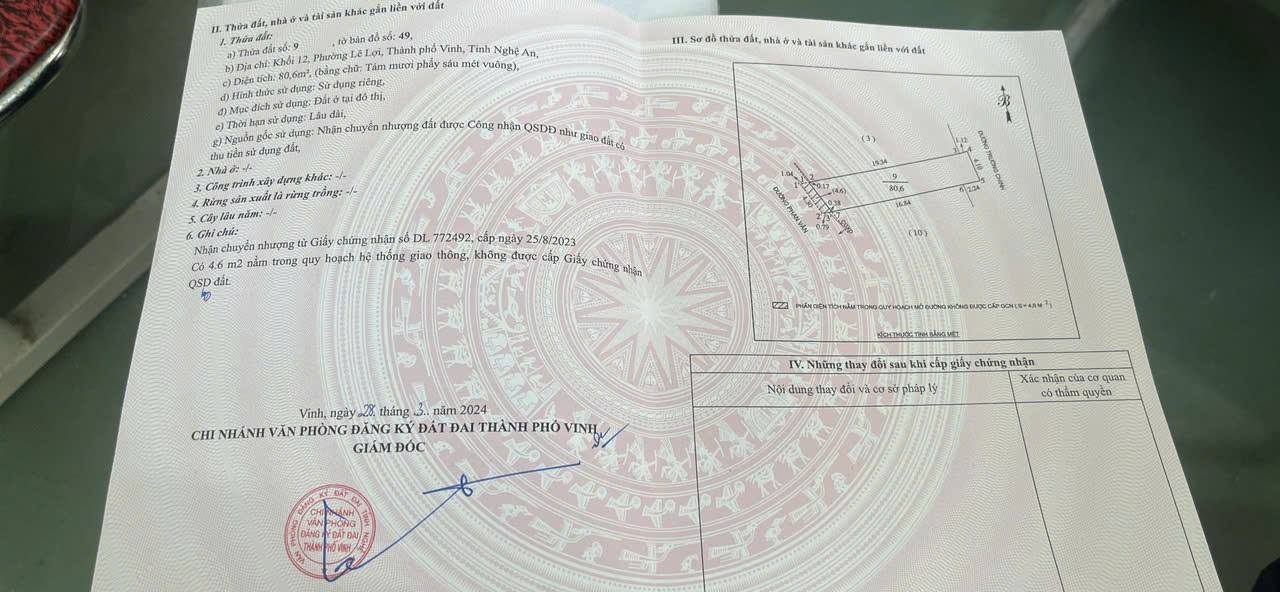 Đất nền Đường Trường Chinh TP Vinh 81m² - Mặt tiền kinh doanh sầm uất!