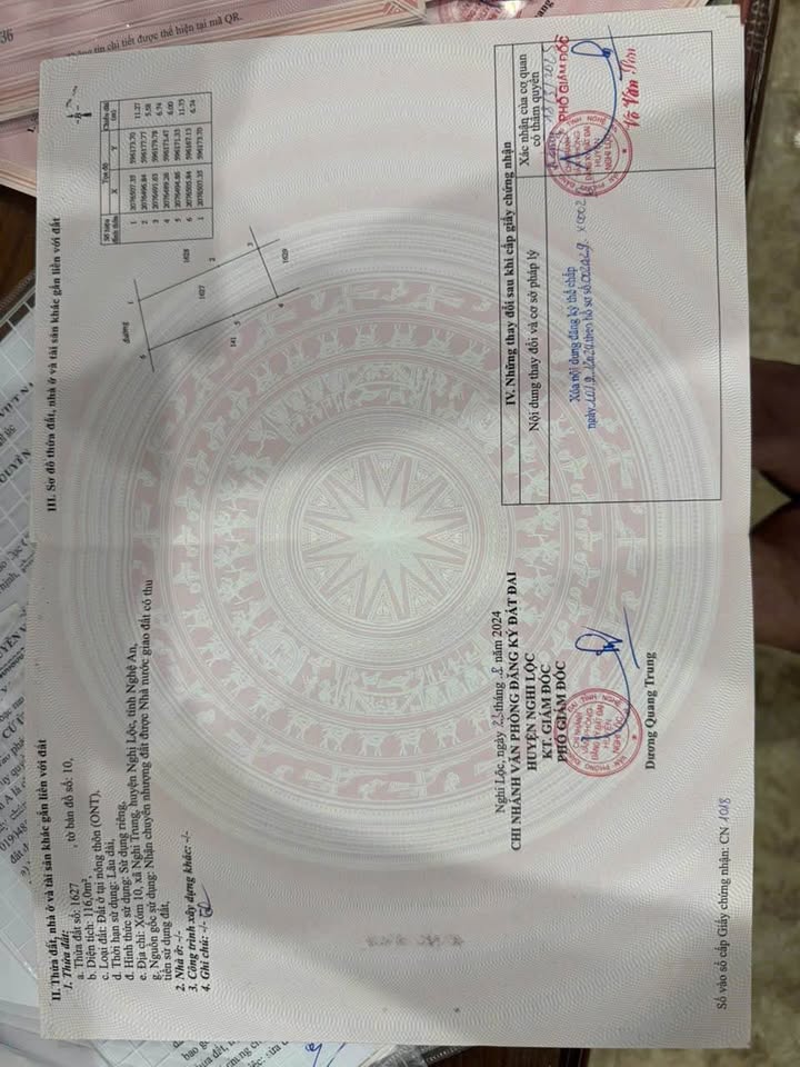 Đất Nền Nghi Trung 116m² - Lối 2 Đường Nhựa, Giá 9xx Triệu