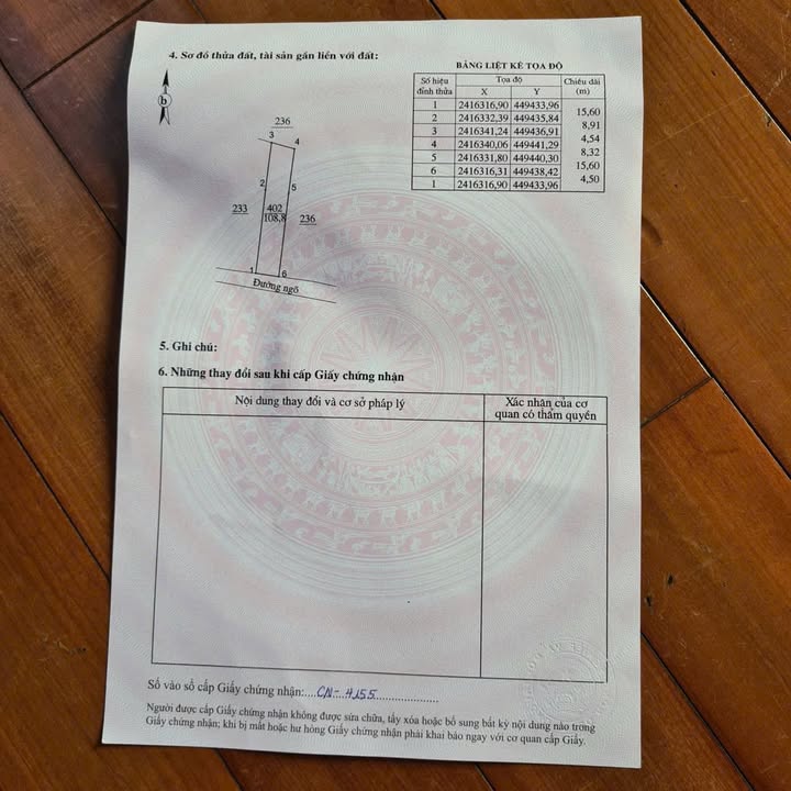 Đất nền Ngõ Bà Triệu, Lạng Sơn 108m² - Sổ đỏ chính chủ