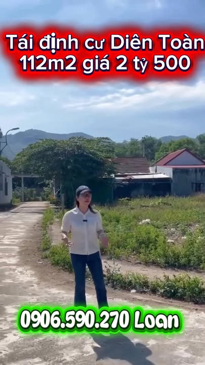 Đất nền TĐC Diên Toàn 112m² giá 2.5 tỷ - Lô góc 2 mặt tiền đẹp