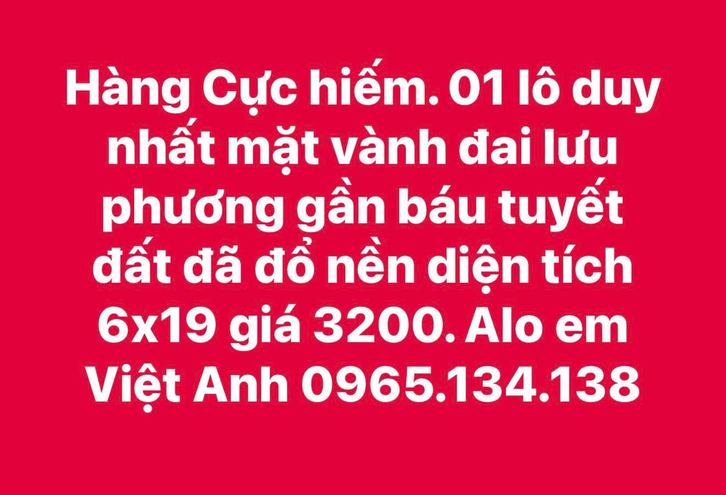 Đất Nền Mặt Tiền Vành Đai Lưu Phương, Kim Sơn, Ninh Bình - 114m² - 3.2 Tỷ