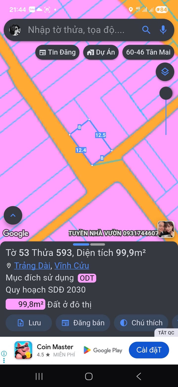 Đất nền Biên Hòa 99.9m² - Lô góc, sổ đỏ chính chủ!