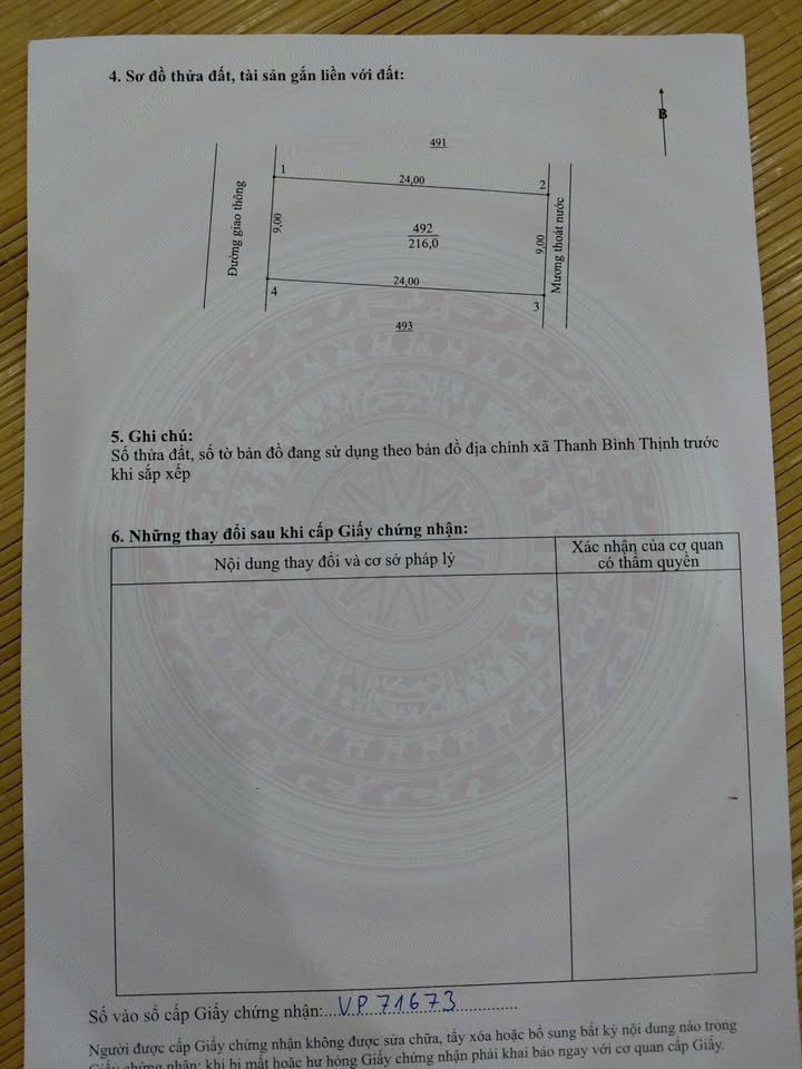 Đất nền Đức Thịnh 216m² - Sổ đỏ sẵn sàng, gần cao tốc Bắc - Nam