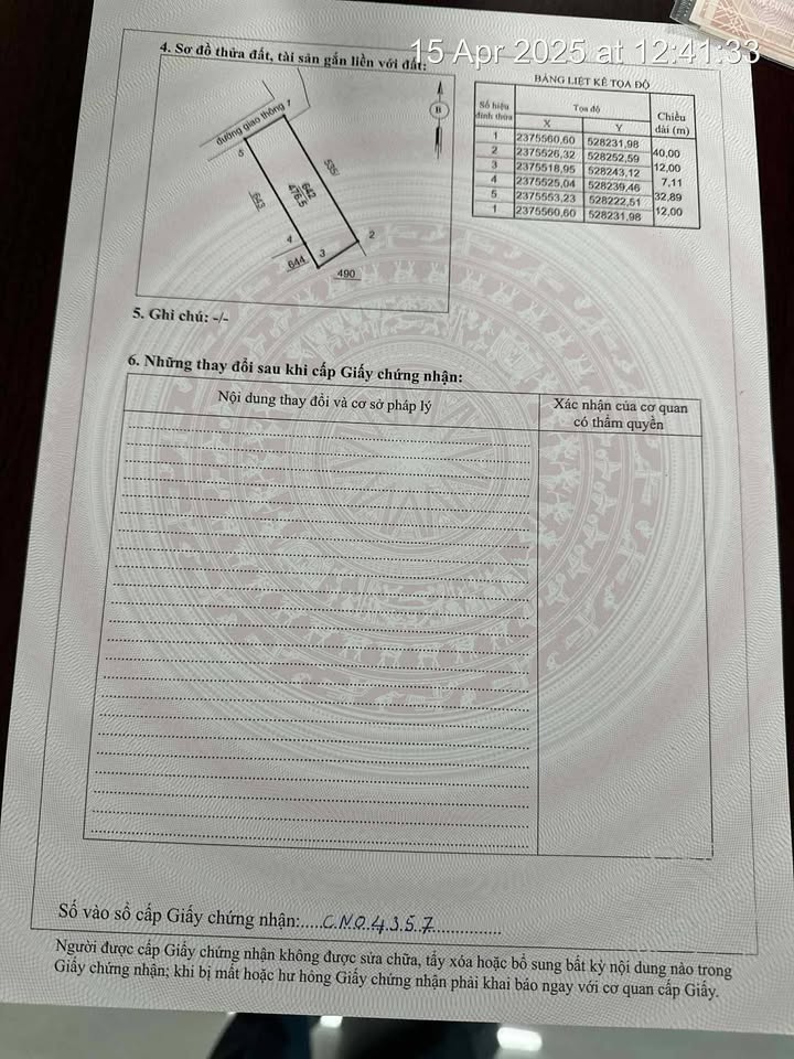 Đất nền Tiên Lương, Cẩm Khê 480m² - Tiềm năng tăng giá vượt trội!