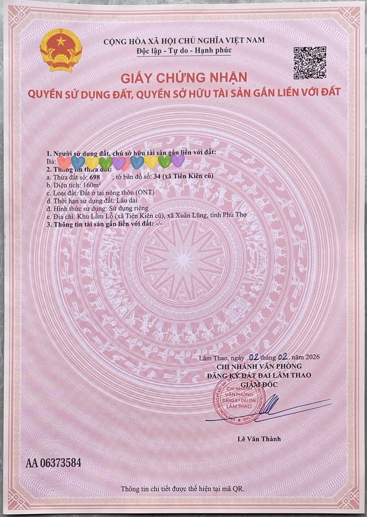 Đất nền Việt Trì 160m² giá 1.5 tỷ - Tiềm năng tăng giá!