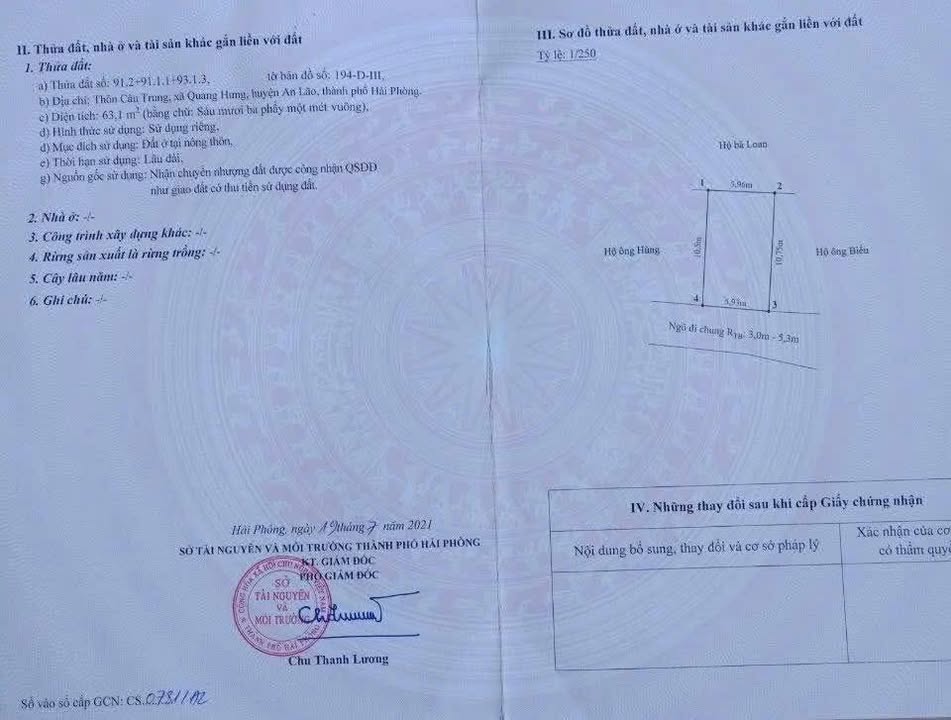 Đất nền An Dương, Hải Phòng 63m² - Tiềm năng tăng giá vượt trội!