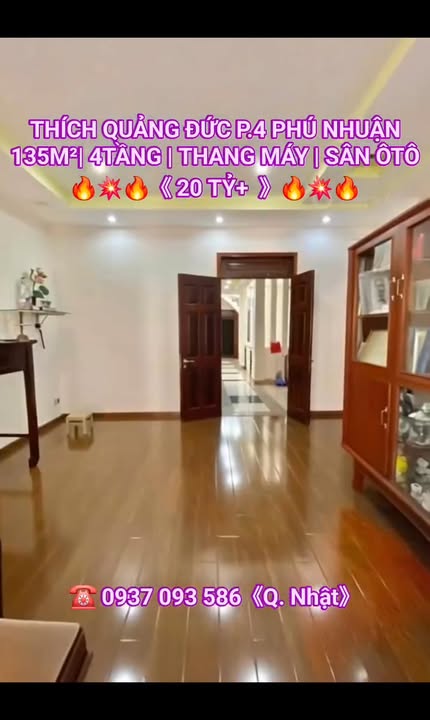 Nhà riêng Thích Quảng Đức 135m² Phú Nhuận - Ô tô vào tận nhà!