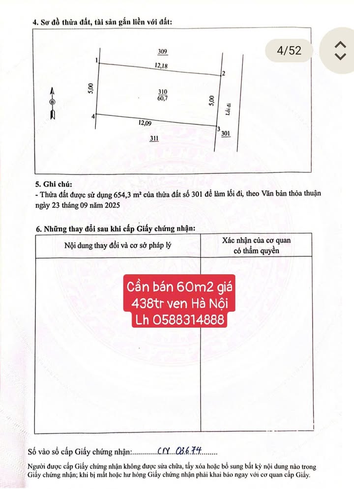 Đất nền 60m² Thanh Hà, Hải Dương - Sổ đỏ sẵn sàng, đường ô tô tránh!
