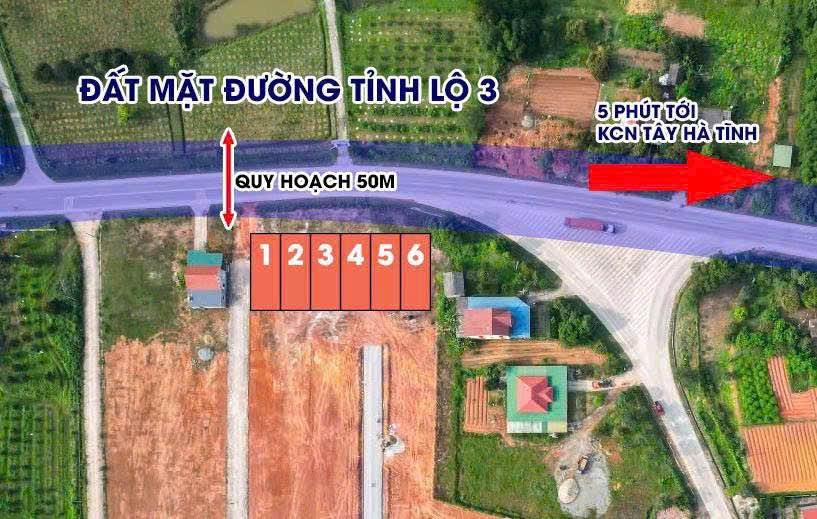 Đất nền mặt tiền KCN VSIP Nghệ - Hà Tĩnh 157m² giá từ 2.x tỷ