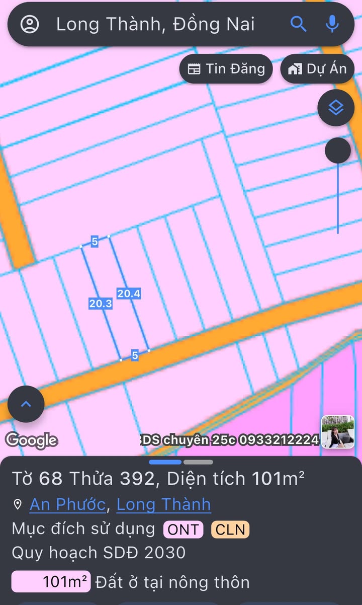 Đất nền Ấp 3 An Phước Long Thành 101m² - Tiềm năng tăng giá vượt trội!