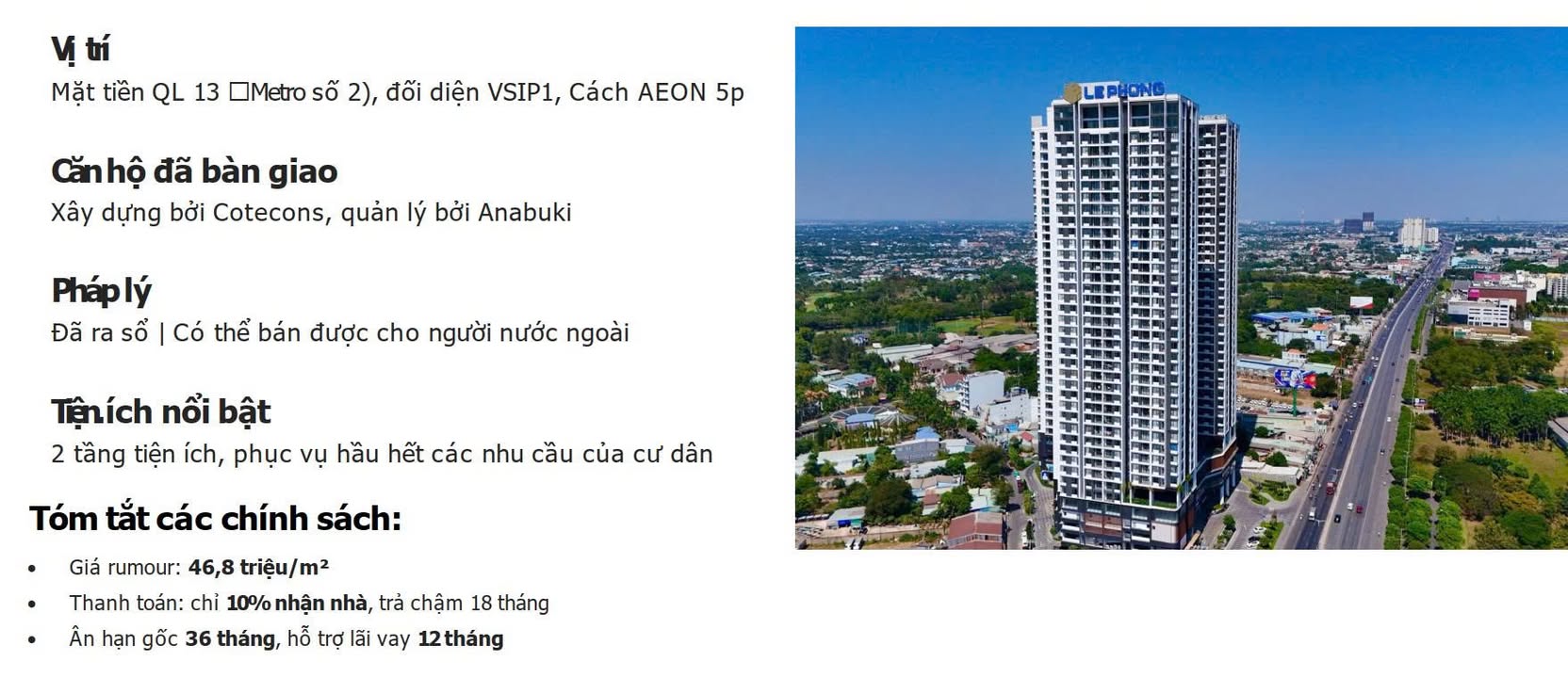 Căn hộ Emerald Golf View Thuận An - Sổ hồng, 40 tầng, đối diện Aeon Mall