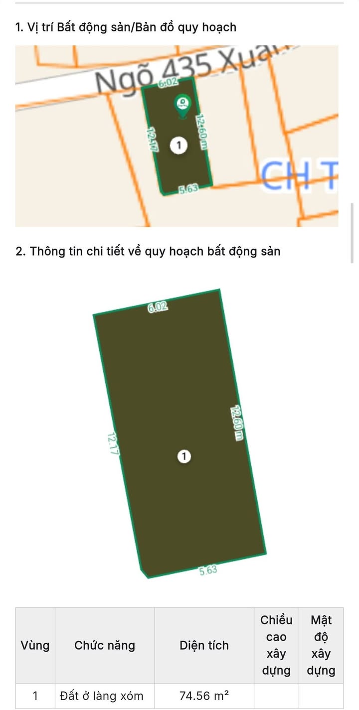 Đất nền Xuân Đỉnh 75m² 19.5 tỷ - Tiềm năng tăng giá vượt trội!