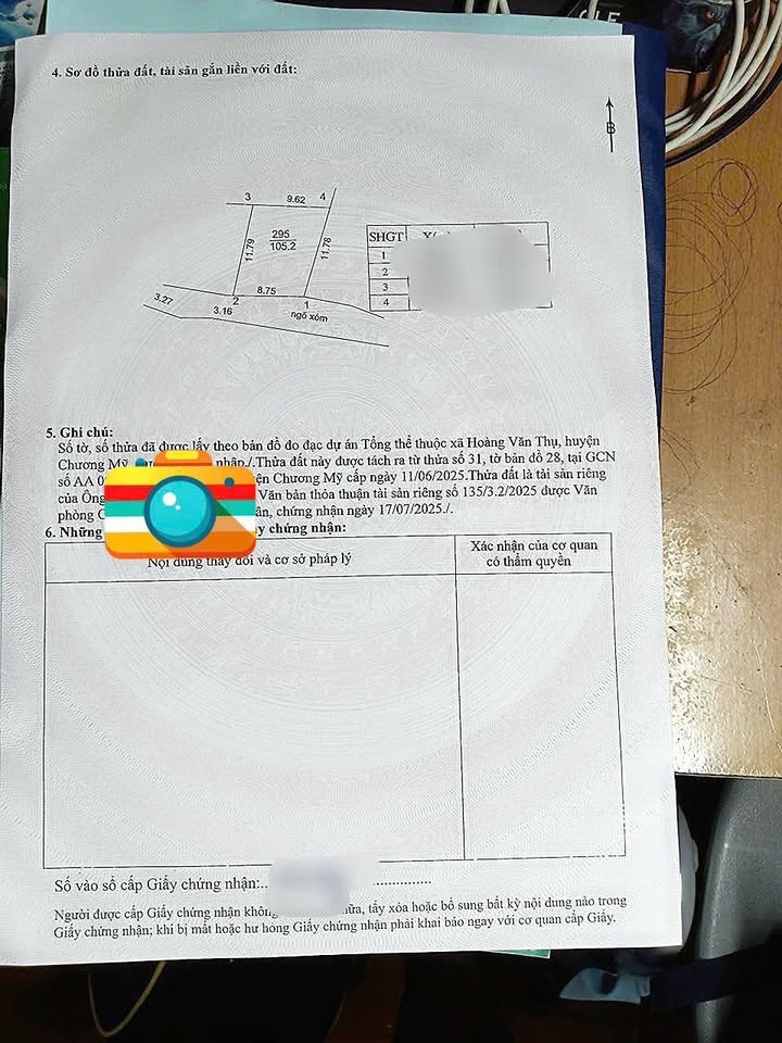 Đất nền Hoàng Văn Thụ, Chương Mỹ 105m² - Sổ đỏ chính chủ
