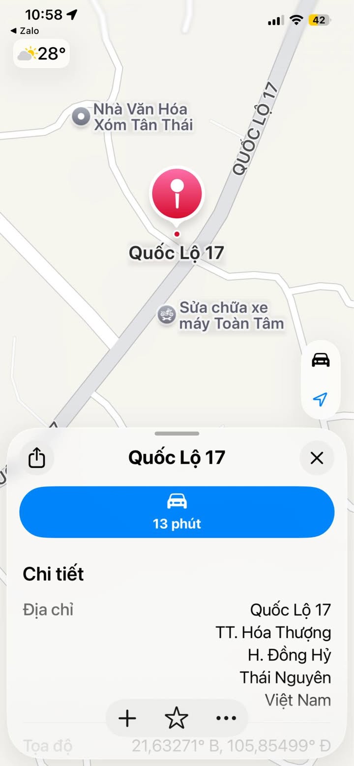 Bán Gấp 2 Lô Đất 202m² Mặt Tiền 8m Thị Trấn Hóa Thượng, Đồng Hỷ, TN - Sổ Đỏ Rõ Ràng