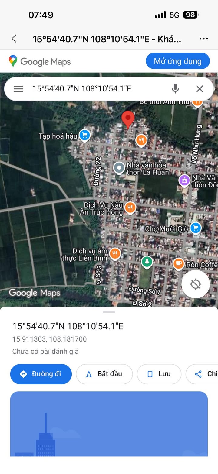 Đất nền Điện Thọ 103m² giá 5xx triệu - Sổ hồng chính chủ!