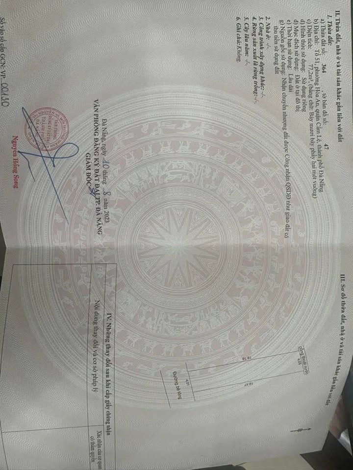 Bán Đất Kiệt Ô Tô Đình Thụy Vân Nối Dài 78m² - Hướng Đông Nam - Giá 3 Tỷ