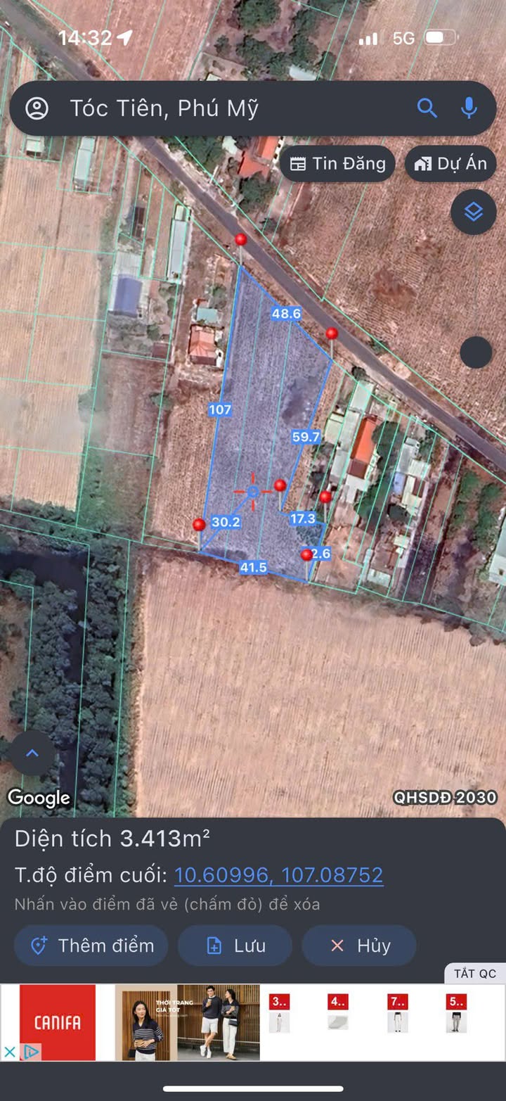 Đất nền Phú Mỹ 3400m² - Tiềm năng tăng giá vượt trội!