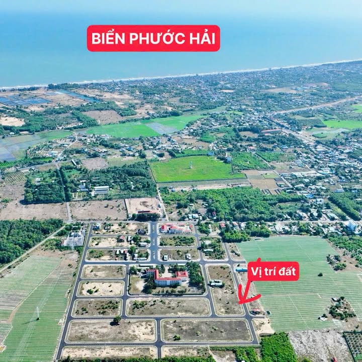 Đất nền Phước Hải 195m² giá 2.15 tỷ - Sổ đỏ chính chủ, thổ cư 100%