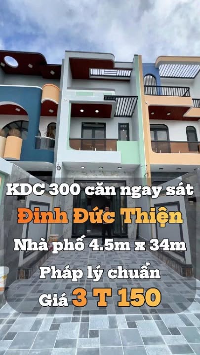 Nhà Mặt Tiền Cần Đước 150m² - Sổ Hồng Riêng - Gần KCN Cầu Tràm