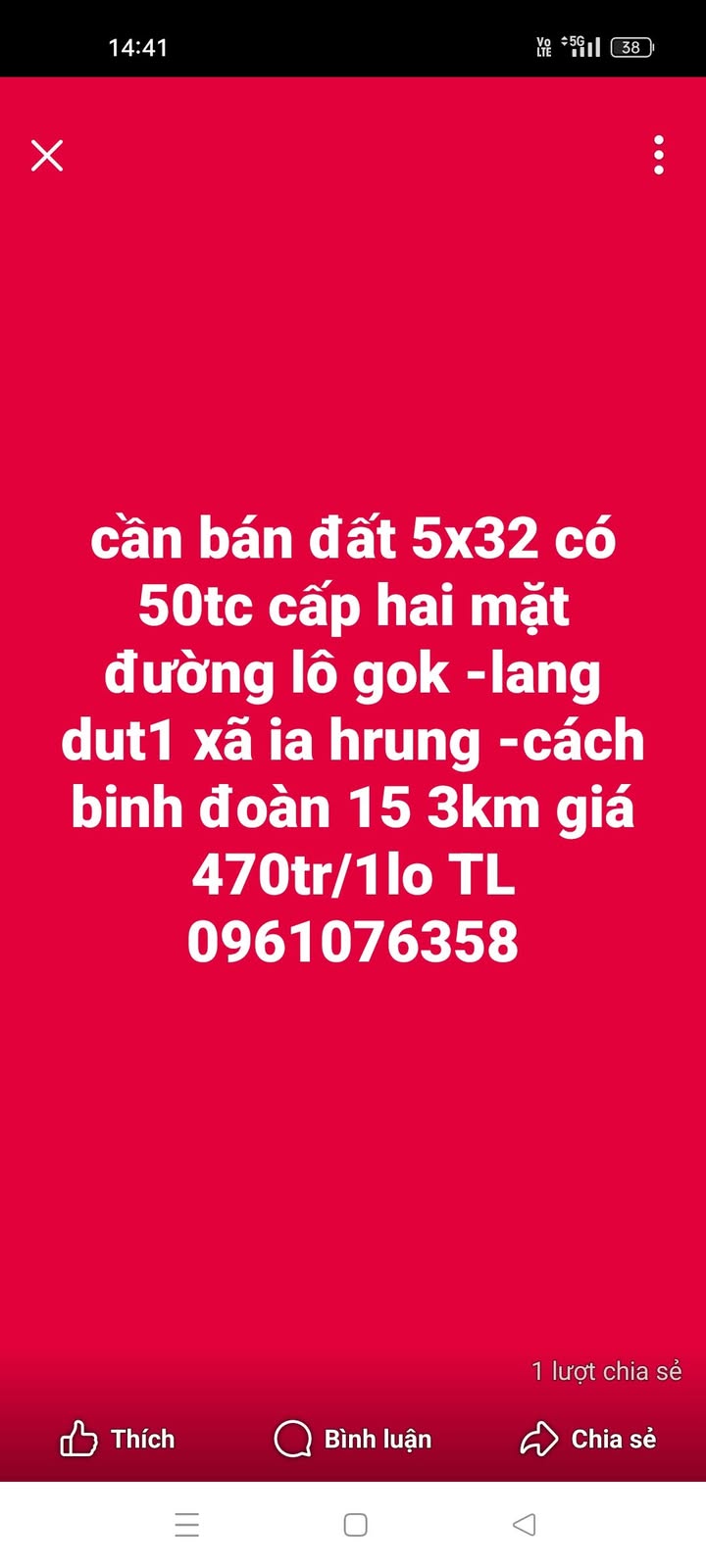 Đất nền Ia Hrung 160m² giá 470 triệu - Pháp lý rõ ràng!
