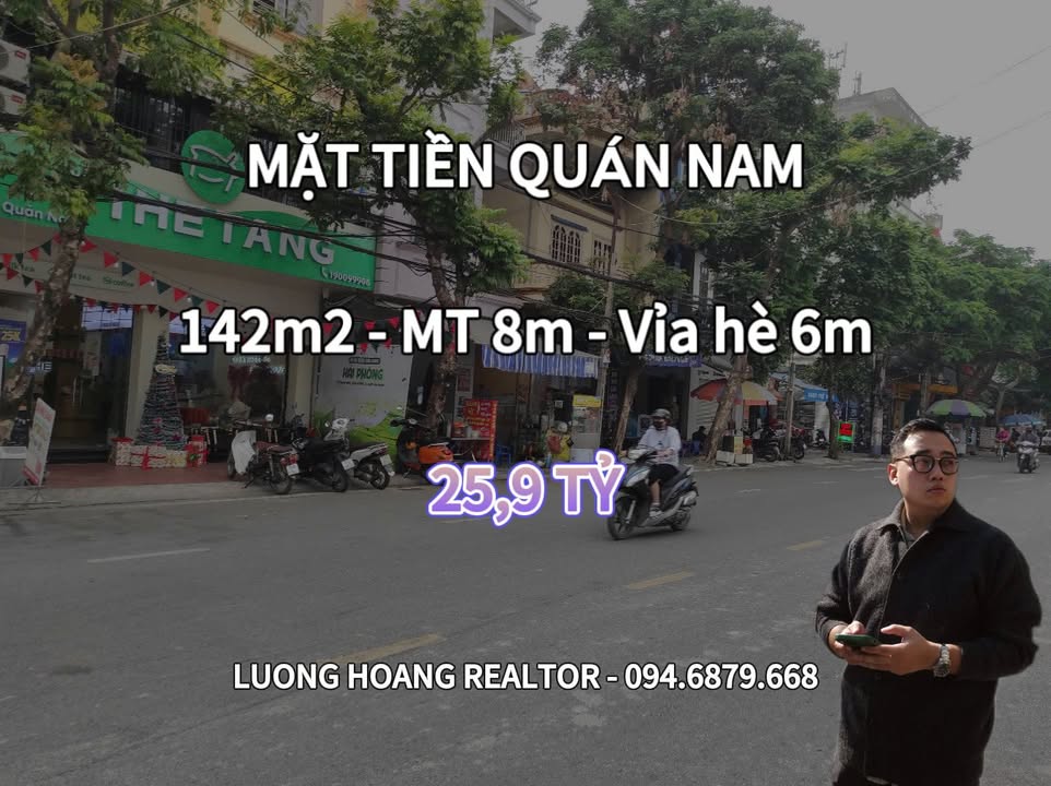 Nhà Phố Quán Nam, Lê Chân 25.9 tỷ - Mặt tiền kinh doanh, dòng tiền ổn định!