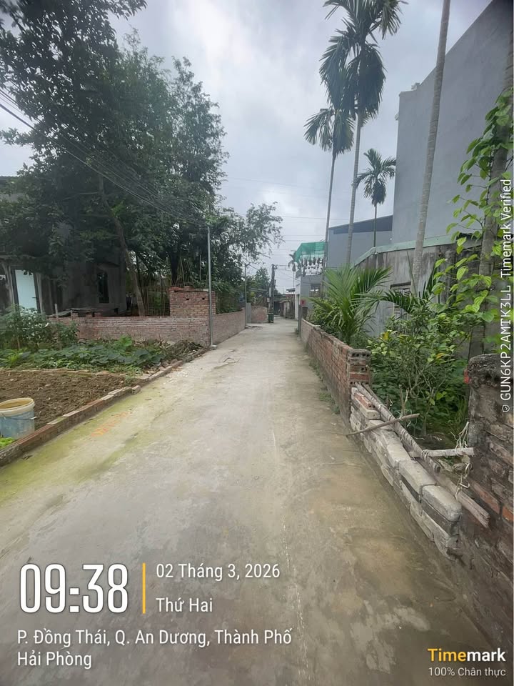 Đất Xích Thổ - An Dương 60.5m² Sổ Đỏ Vuông Vắn Giá Tốt