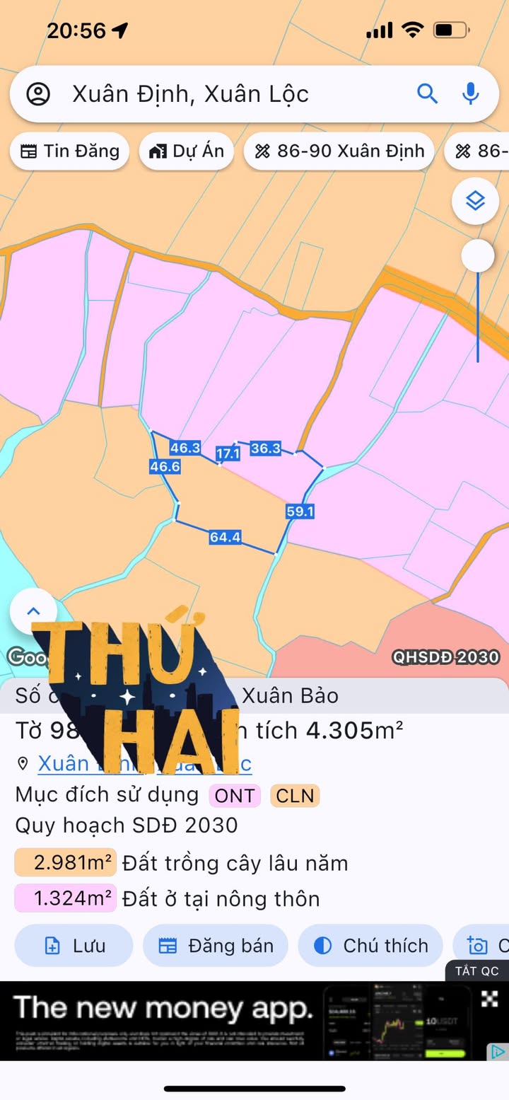 Đất Vườn Xã Xuân Bảo 1548m² - Sổ đỏ chính chủ, Nghỉ dưỡng lý tưởng