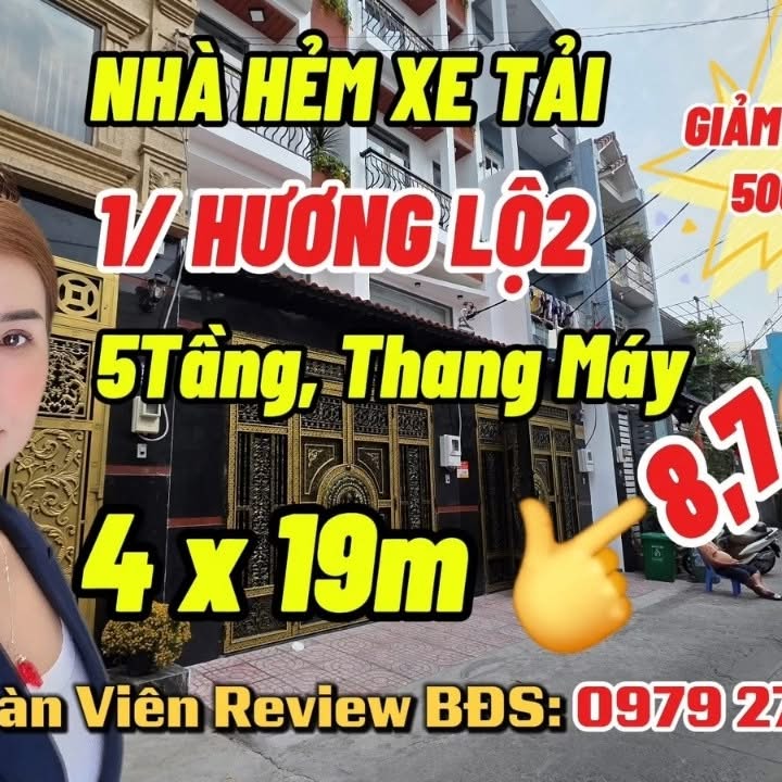 Nhà phố Hương Lộ 2 Bình Tân 76m² - Giảm 500 triệu, đầu tư sinh lời!