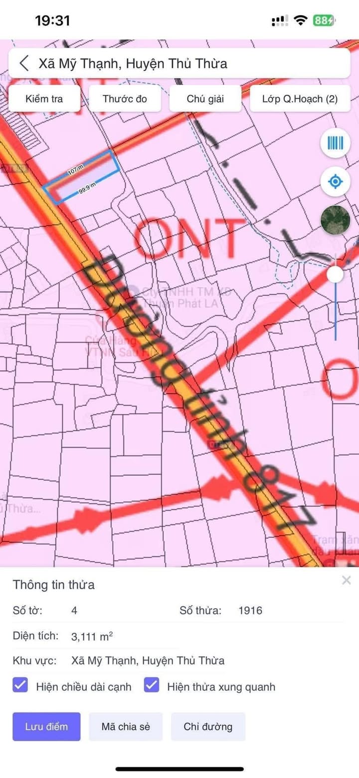 Đất nền Mỹ Thạnh, Thủ Thừa 6300m² - Tiềm năng tăng giá vượt trội!