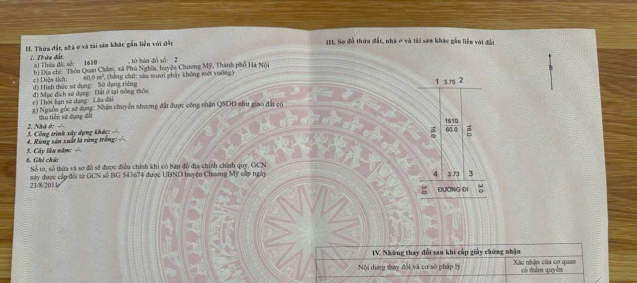 Đất nền Xã Dục Tú, Đông Anh 64m² - Sổ đỏ chính chủ, ô tô vào tận nơi!