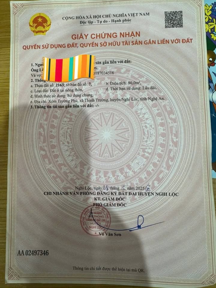 Đất nền Xã Nghi Trường, Nghi Lộc 80m² - Đường to ô tô